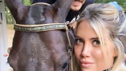 FOTO – Icardi e Wanda si godono il tempo libero: pomeriggio a cavallo per i due