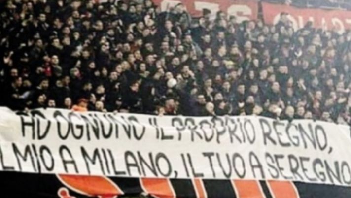 Gli ultras Milan agli ultras Inter: avete fischiato Christian Maldini? Per noi siete tifosi del Seregno!