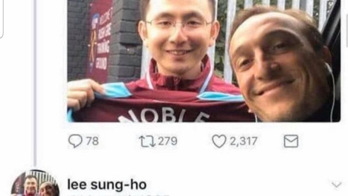 West Ham, il tifoso corregge il capitano: non sono cinese, sono sud coreano…