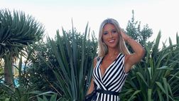 Agustina Gandolfo, serata in nero e bianco in Sardegna. E ironizza: “Somiglio più a un mimo o…”
