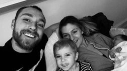 Inter, Eriksen è diventato papà per la seconda volta: scatto social per tutta la famiglia