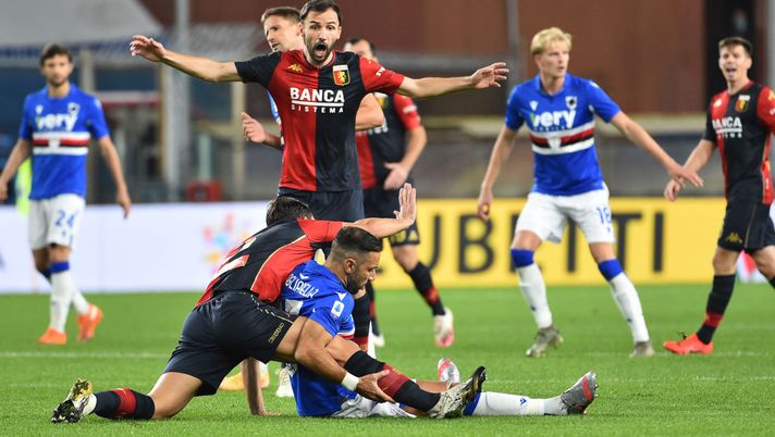 I 3 gol del derby di Genova: lo squillo di Jankto, l’acuto di Scamacca e la sorpresa del fumogeno con il drone