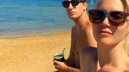 Maxi Lopez, scatto al mare con la sua Daniela: che décolleté! E c’è lo scambio tra i due