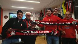 Trasferta e strette di mano: i Milanisti di Sassari e di Zurigo a Leverkusen