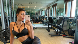 Georgina, look sexy anche durante l’allenamento. Lady Ronaldo si tiene in super forma