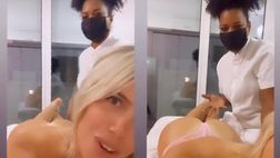 VIDEO / Wanda il massaggio è hot, la sua estetista: “Hai un lato B brasiliano”