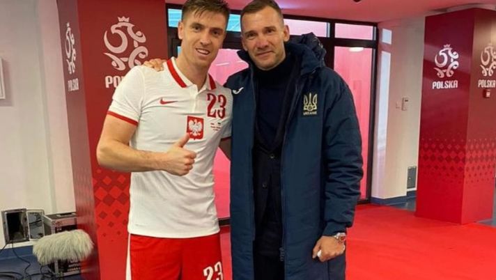 Il pistolero Piatek torna in paradiso: segna con la Polonia e incontra il suo idolo Andriy Shevchenko