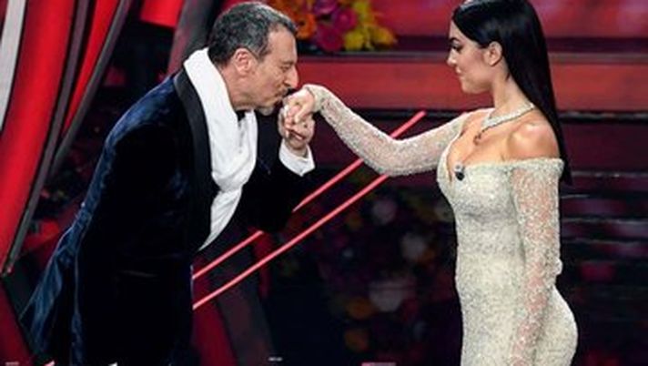 Twitter va oltre lo sketch di Sanremo: quelle tondità di Georgina Rodriguez, CR7 di nuovo papà?