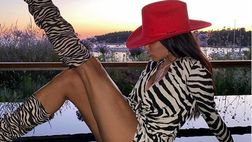 Jovana Djordjevic, fisico da urlo e look aggressivo: “Zebra sunsets”