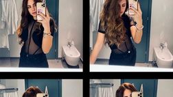 Selfie egocentrico allo specchio per la fidanzata di Tonali: “Me, myself, Giulia and I”