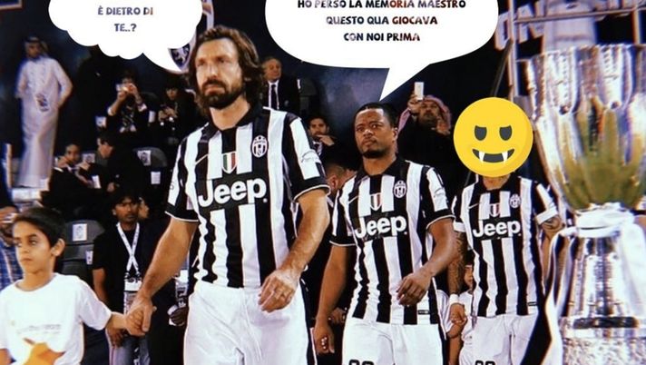 Derby d’Italia delle emoji: Patrice Evra tira le orecchie ad Arturo Vidal “Non sei stato juventino fino alla fine…”