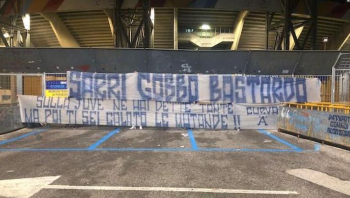 Zaniolo zoppo e Sarri gobbo: il buongiorno si vede ancora dallo striscione…