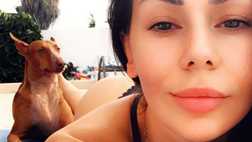 Erjona, post d’amore per il suo cane. Il lato B dell’ex lady Dzemaili fa sognare il web