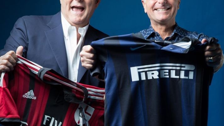 Il derby delle donazioni per Pavia: la maglia milanista di Gerry Scotti e il pallone del Triplete di Civoli