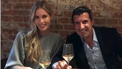Luis Figo festeggia il compleanno con la moglie ed esprime un desiderio
