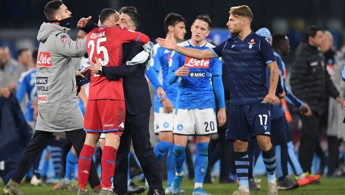 Il derby di Roma è iniziato…a Napoli: l’ex romanista Manolas contro Acerbi a fine gara e il laziale reagisce
