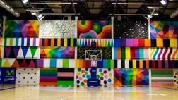 Una maglia multicolore per vincere il derby: Estudiantes-Real Madrid con i colori di Okuda San Miguel