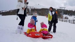 Il lockdown non ferma lady CR7: gita sulla neve di Georgina Rodriguez con i bambini