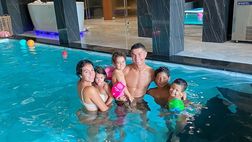 Cristiano Ronaldo in piscina con Georgina e la famiglia: “Il tempo migliore è…”