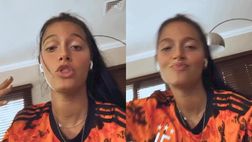 VIDEO / La fidanzata di Dybala si scatena con la musica nelle cuffie: look bianconero