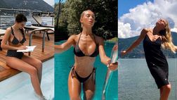 Troppe partite, poche vacanze: wags e calciatori in fuga relax sulle sponde del lago di Como