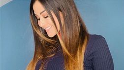 Giorgia Palmas mostra sorridente il suo pancione su Instagram: “Buongiorno!”