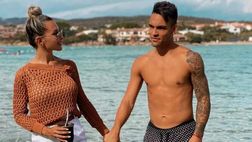 Lautaro Martinez felice e rilassato in Costa Smeralda con la sua Agus in attesa