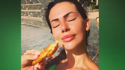 Erjona scherza sul primo giorno di dieta. L’ex lady Dzemaili è in super forma e il décolleté