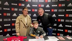 Rooney, la dinastia prosegue: il figlio Kai entra nelle giovanili del Manchester United