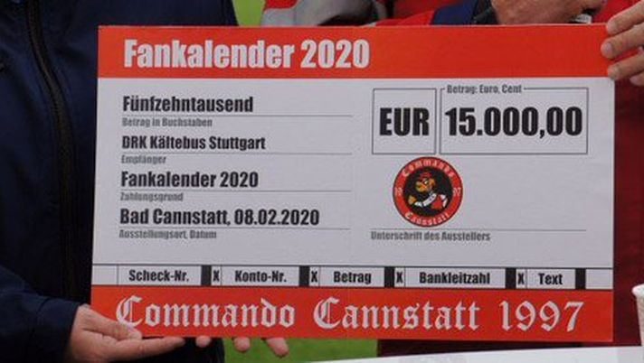 Stoccarda: gli Ultras fanno il calendario e donano 15mila euro alla Croce Rossa per i senzatetto della città
