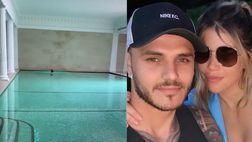 VIDEO / Parigi, che lusso la piscina di casa Icardi: Wanda riprende i primi tuffi