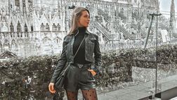 Agustina Gandolfo sfoggia un outfit a tinte nerazzurre: Lady Lautaro in forma smagliante